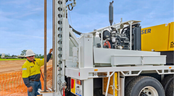 The new drill rig addition to our fleet at Trans Earthing