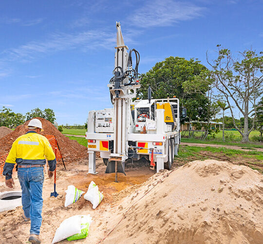 Trans Earthing Member inspecting the job site